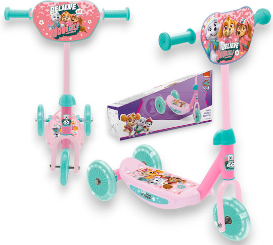 Nickelodeon Παιδικό Πατίνι Paw Patrol Τρίτροχο Τιρκουάζ
