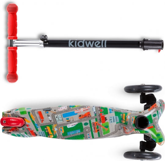 Kidwell Kids Scooter Foldable Uno 3-Wheel for 3+ Years Multicolour