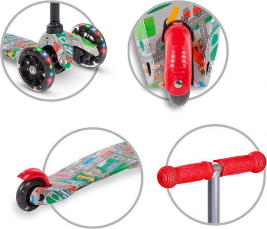 Kidwell Kids Scooter Foldable Uno 3-Wheel for 3+ Years Multicolour