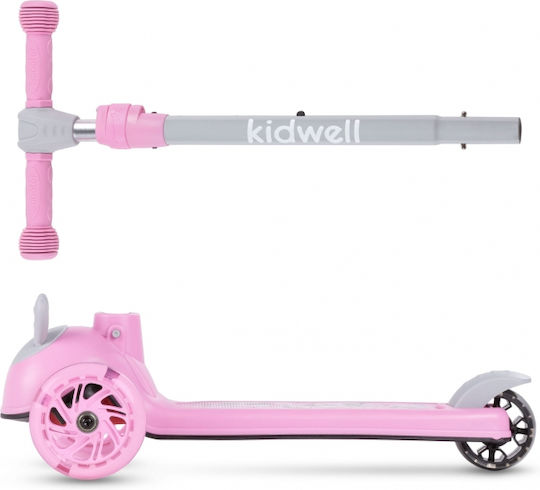 Kidwell Kinderroller Klappbar Zoocar 3-Rad Für 3+ Jahre Rosa