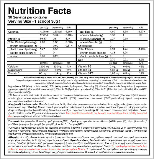 GoldTouch Nutrition Iso Touch 86% Pouch Protein Whey Gluten Free with Flavor Chocolate With Hazelnuts 908gr