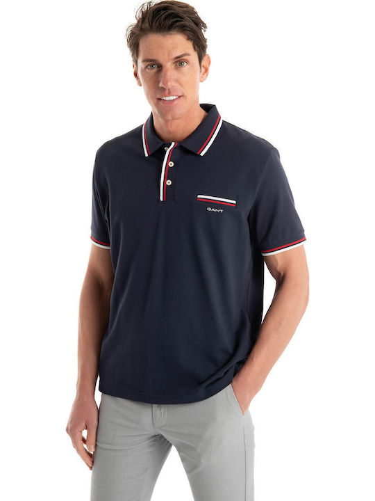 Pique Polo T-shirt Navy Blue
