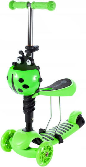 MalPlay Kinderroller 3-Rad mit Sitz Grün