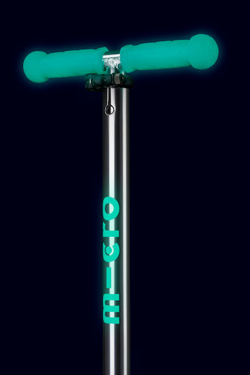 Micro Scuter Copii Deluxe Glow Led 3 Roți Pentru 5+ Ani Jelly Verde