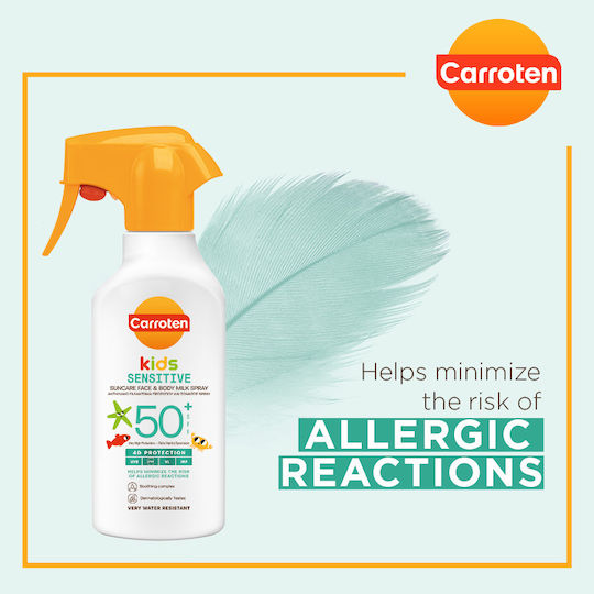 Carroten Sensicare SPF50+ Waterproof Kids Sunscreen Emulsion for Face & Body 270ml