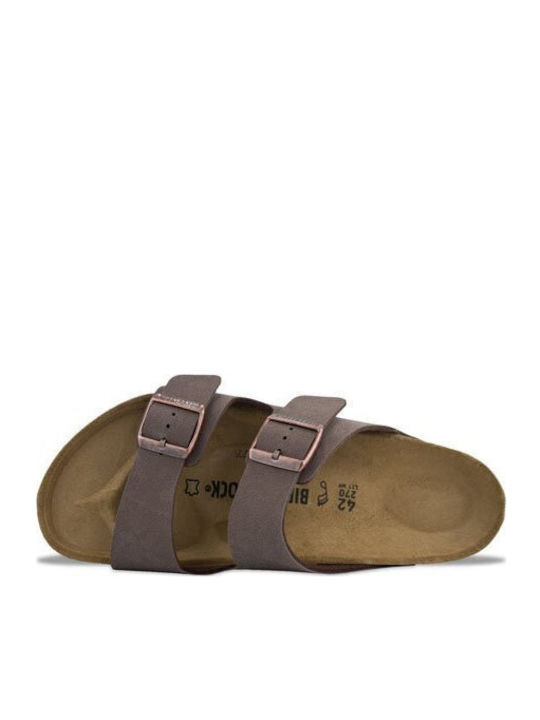 Arizona Ανδρικά Σανδάλια σε Καφέ Χρώμα Narrow Fit