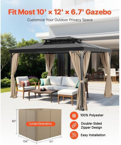 Vevor Replacement Khaki Curtain 284m
