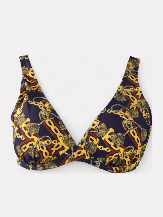 Set Bikini with Removable Padding Navy Blue