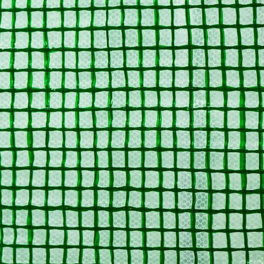 Seră Tunel Tip Cadru Metalic 300x600cm 13 Ferestre Verde 18 Mp