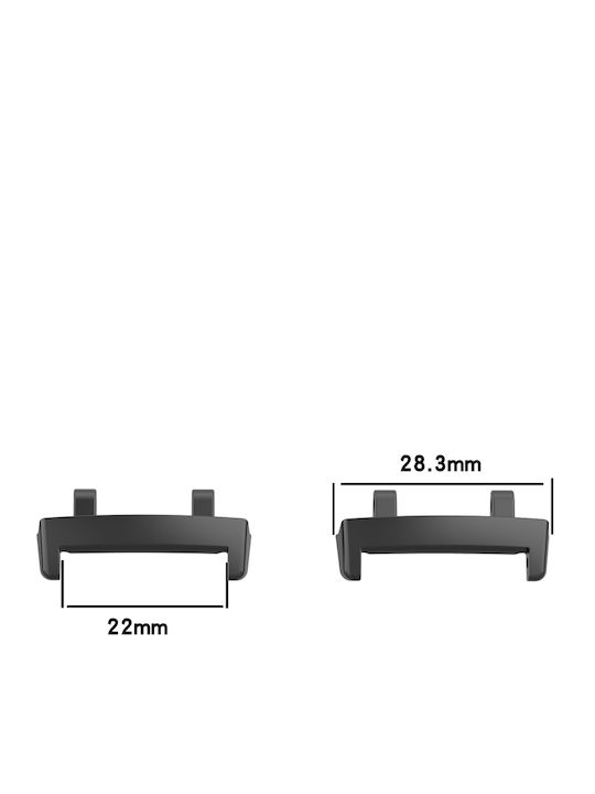 Amazfit T-rex 3 1 Pair Metal Head Adapter Watch Strap Connector Removal Tool Black