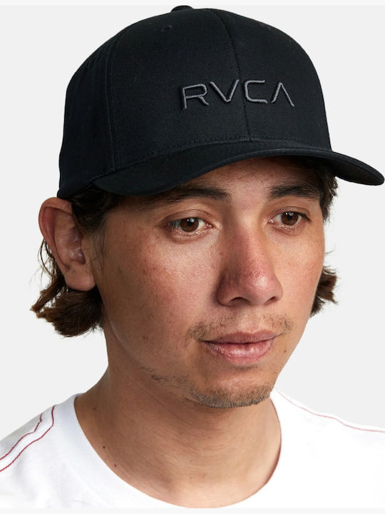 Men's Rvca Twill Snapback Ii Black Charcoal Avyha00457_bcl