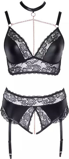 Cottelli Collection Sexy Σετ Εσωρούχων με Δαντέλα Ροζ
