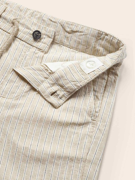 Kids' Set with Pants Summer 2pcs Ecru Shirt