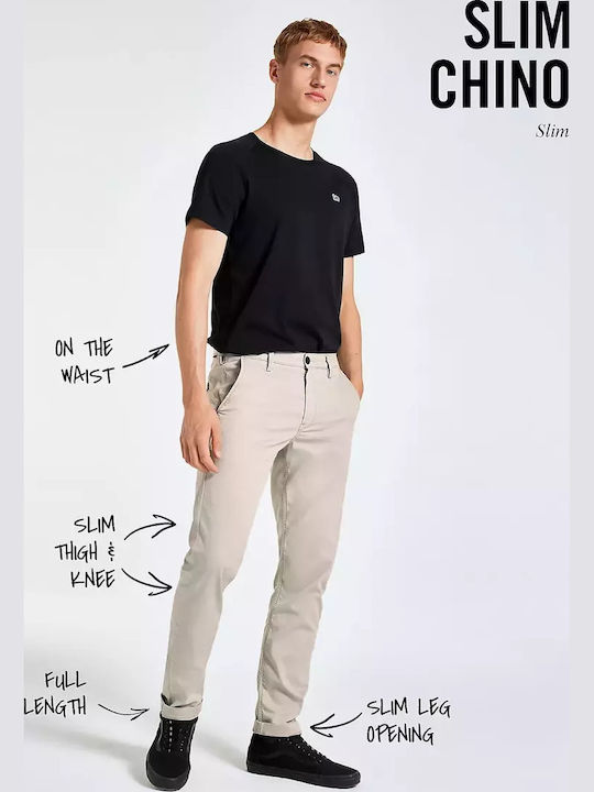 Hose Chino Elastisch in Schlanker Passform Olive Night