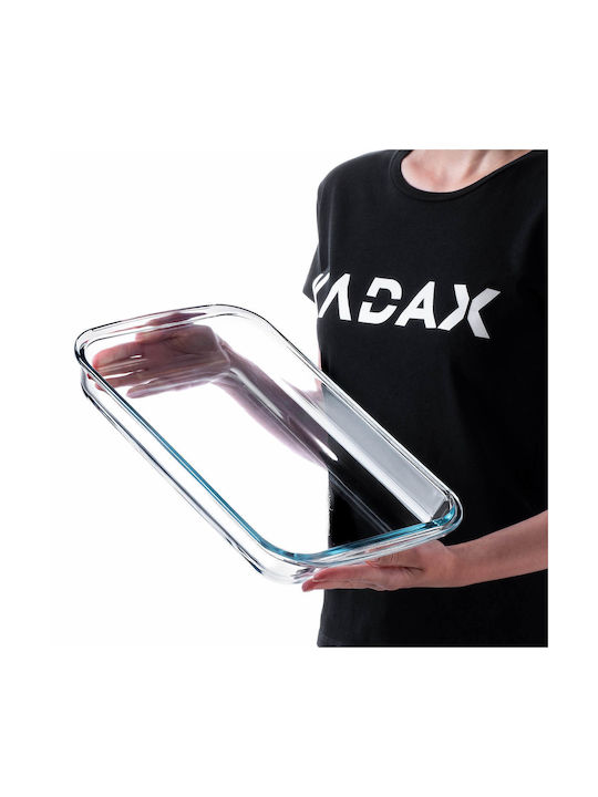 Kadax Ορθογώνιο Πυρίμαχο Σκεύος Γυάλινο 39x23cm 2τμχ
