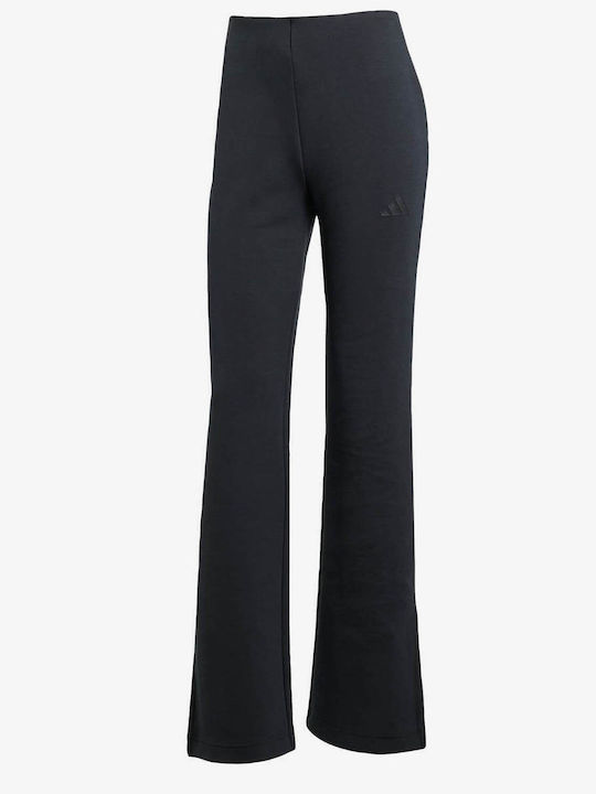 All Szn Flared Velvet Sweatpants Black
