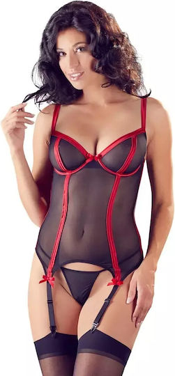 Cottelli Collection Sexy Σετ Εσωρούχων με Δαντέλα Μαύρο
