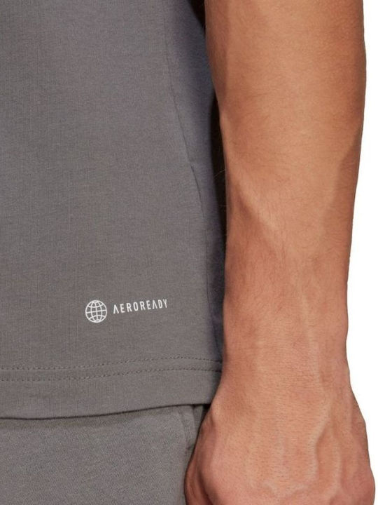 Entrada 22 Aeroready Herrenblusen Kurzarm T-Shirt Grau