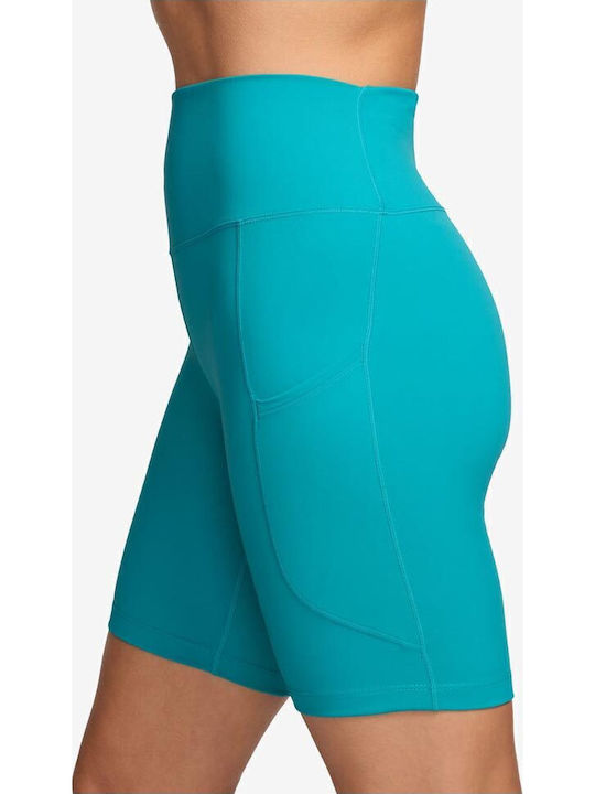 Dri-Fit One Schulung Frauen Fahrrad Leggings Hochgeschnitten Türkis