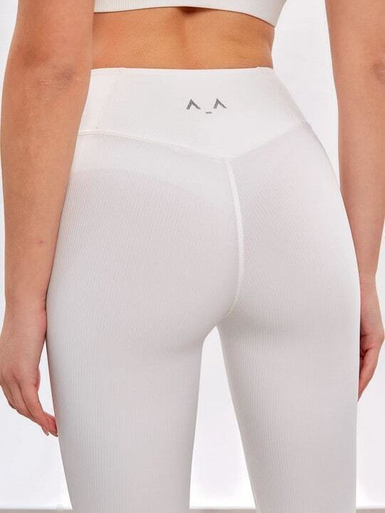 Yoga Γυναικείο Cropped Κολάν White