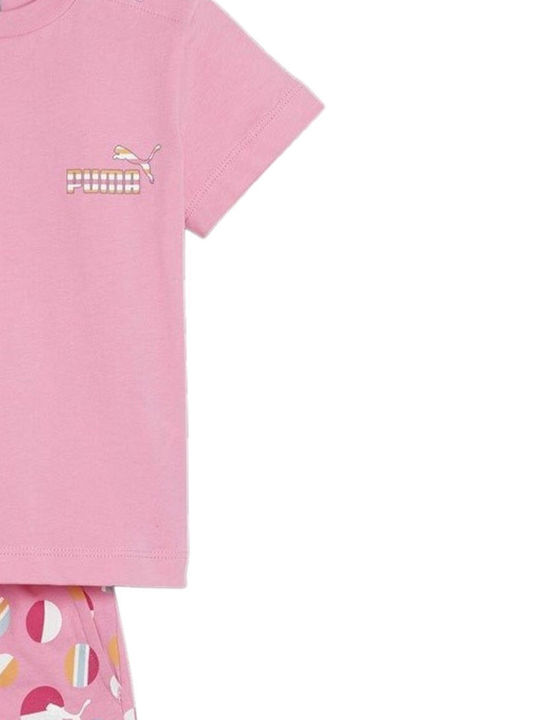 Παιδικό Σετ με Σορτς Καλοκαιρινό 2τμχ Fast Pink ESS+ SUMMER CAMP