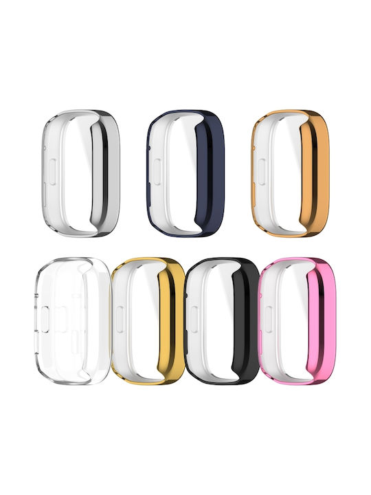 Защитна Силиконов Калъф със Стъкло в Черен цвят за Redmi Watch 3