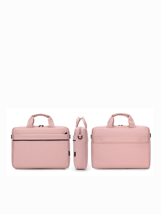 Waterproof Shoulder / Handheld Bag for 15.6" Laptop Pink 6534