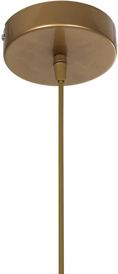 GloboStar Drop Hängelampe Gold Kugel mit Fassung E27 20x25x80cm.