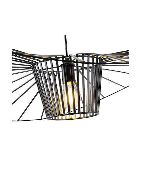 Eurolamp Oggi Κρεμαστό Φωτιστικό Μαύρο με Ντουί E27 100x100x127εκ.