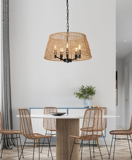 Sun Light Pendant Light Beige 110x110x49cm