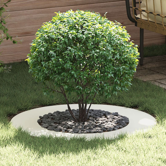 vidaXL Gartenzaunmaterial aus Kunststoff 80cm 1Stück White