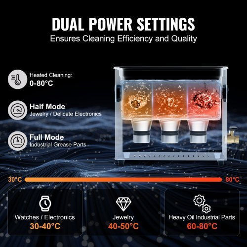 Vevor Ultrasonic Cleaner 6lt with Mechanical Timer