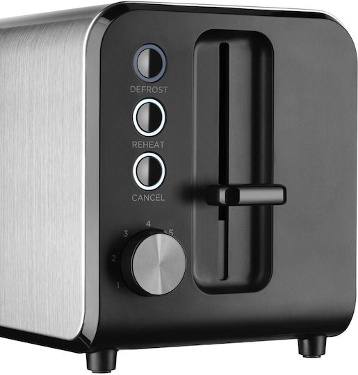 Amica Toaster 2 Slots 950W Inox