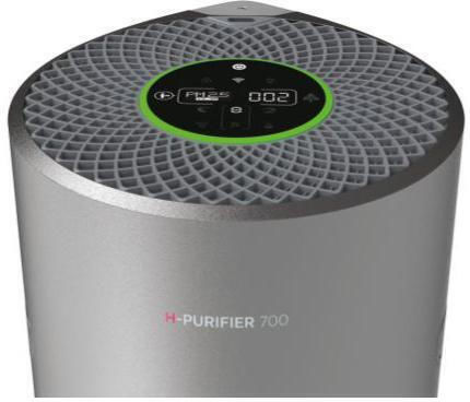 Hoover H-Purifier 700 Air Purifier 42W for Spaces 110m² Titanium