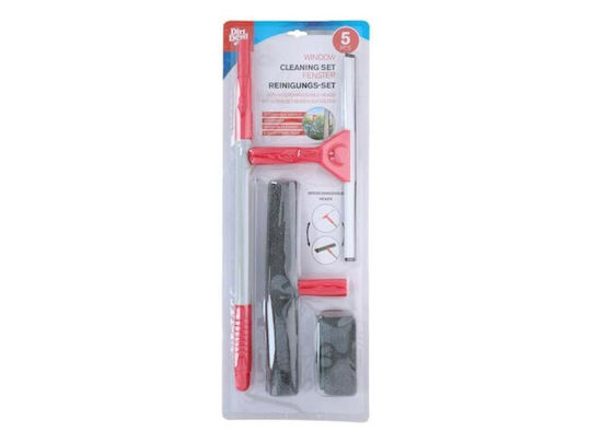 Dirt Devil Curățător de Geamuri cu Mâner lung Dirt Devil 5 Piece Window Cleaning Kit Lungime 129cm
