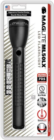 Maglite Flashlight LED IPX4 with Maximum Brightness 705lm ML50LX-S3CC6 Black