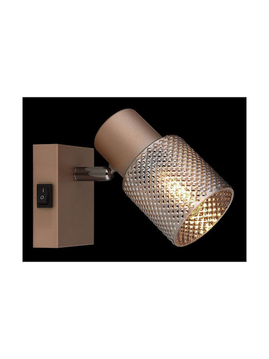 Globo Lighting Einzel Spot mit Fassung E14 in Braun Farbe
