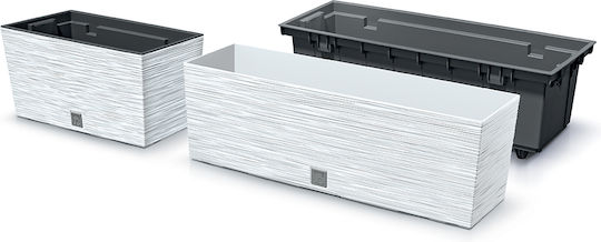 Iliadis Furu Case Planter Box Plastic Alb 58x18x20cm.