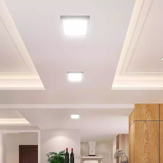 V-TAC Квадрат LED Панел 18W с Топло бяло Светлина 3000К