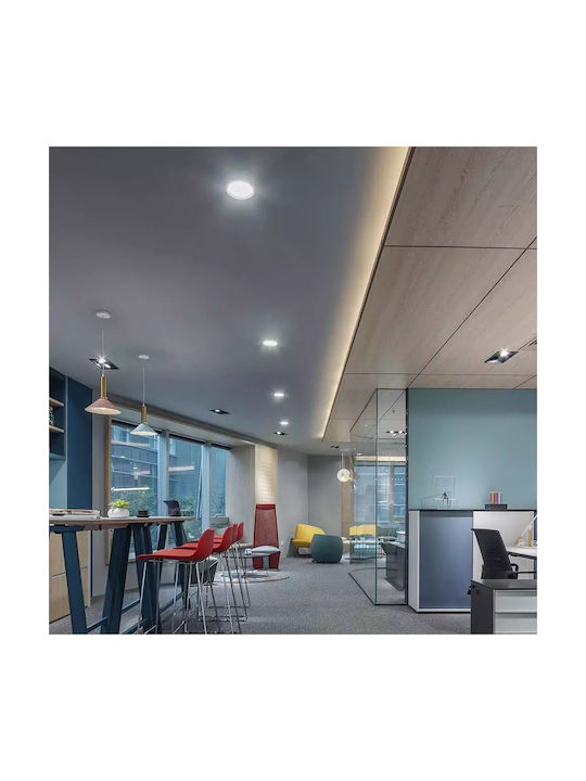 V-TAC Round Recessed LED Panel 6W with Natural White Light 4000K