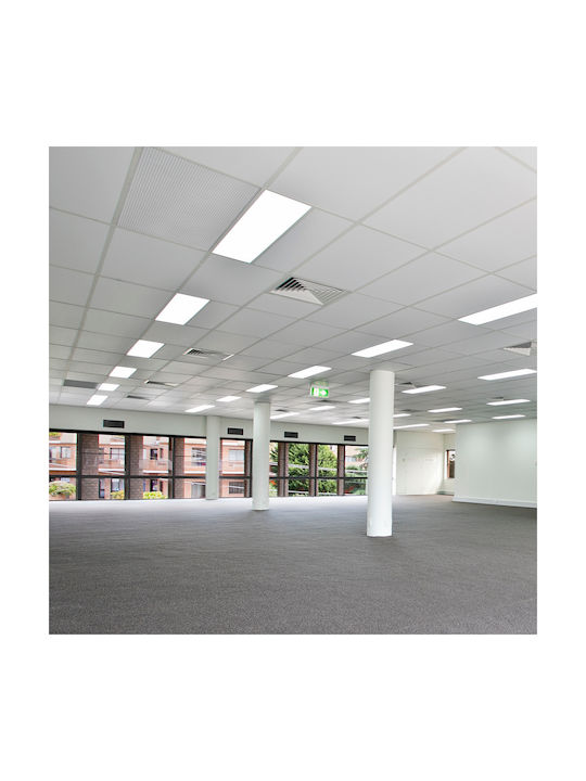 Eko Light Παραλληλόγραμμο Κρεμαστό LED Panel 40W με Φυσικό Λευκό Φως 4000K 120x30εκ.