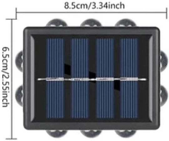 Factory Montat pe perete Lampă Solară cu Alb Cald Lumină 3000K IP65