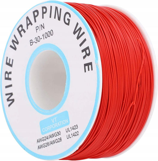Kynar-Draht Typ AWG 0,25 mm Rot 200 m