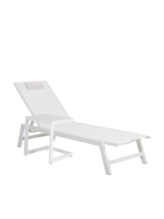 Belling Auxiliary Outdoor Foldable Aluminum Table White 42x43x53cm