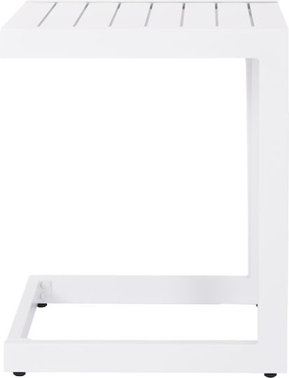 Belling Auxiliary Outdoor Foldable Aluminum Table White 42x43x53cm