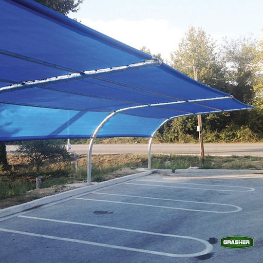 Grasher Ε-125 Квадрат Мрежа за сянка Син на Ролка 4x50m 120гр/кв.м