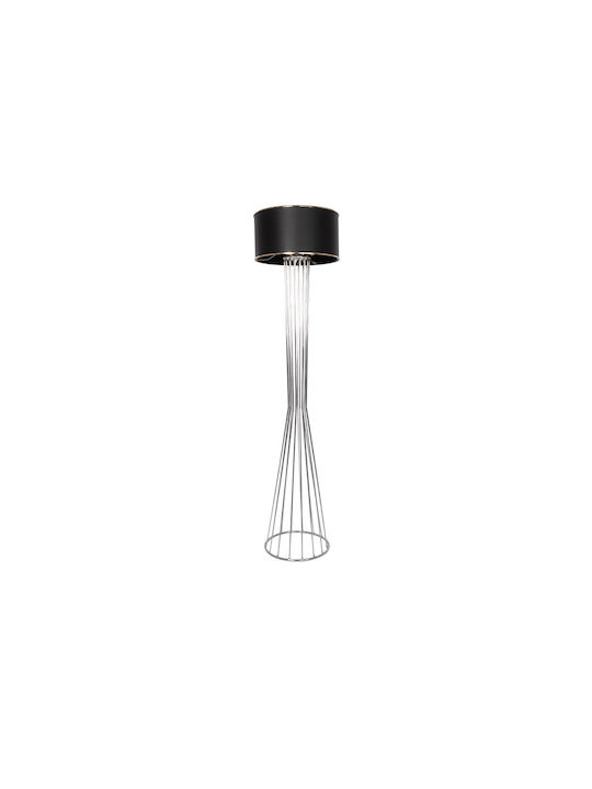 GloboStar Nova Φωτιστικό Δαπέδου Υ155xΜ38εκ. με Ντουί για Λαμπτήρα E27 Ασημί