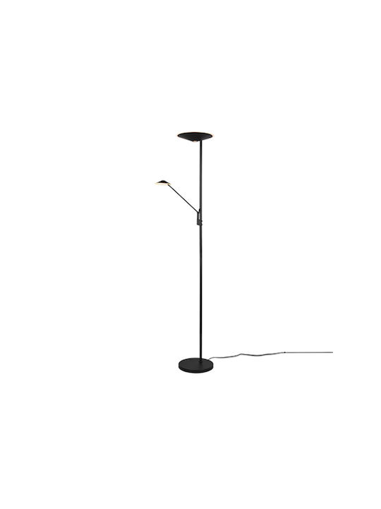Trio Lighting Brantford LED Floor Lamp H180xW30cm. with Adjustable White Light 3500lm Black