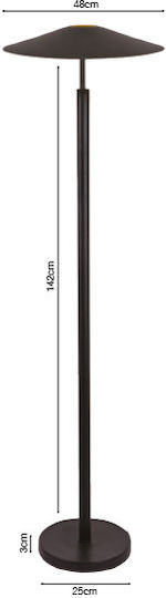 Inlight Floor Lamp H142xW48cm. Black