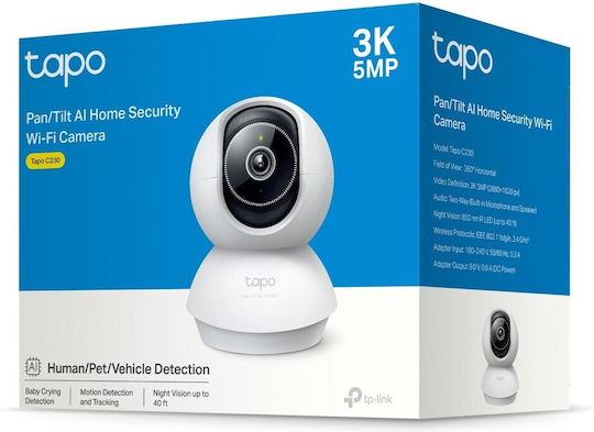 TP-LINK TAPO C230 IP Surveillance Camera Wi-Fi Full HD+ 5MP with Two-Way Communication and Lens 2.8mm